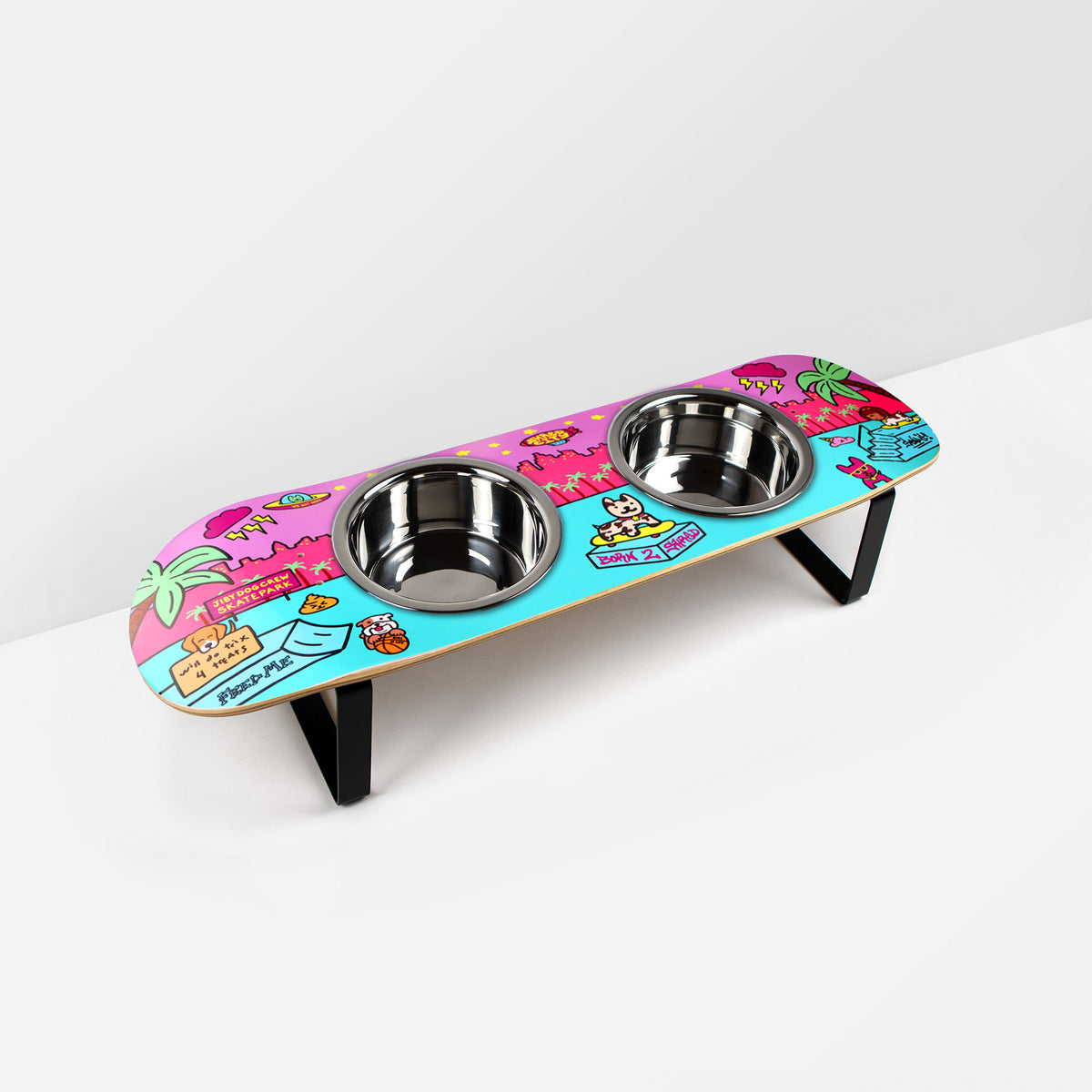 【NEIGHBORHOOD】A⑳228//CI DOG BOWL Shred City Skateboard Dog Bowl | Jiby Dog Crew