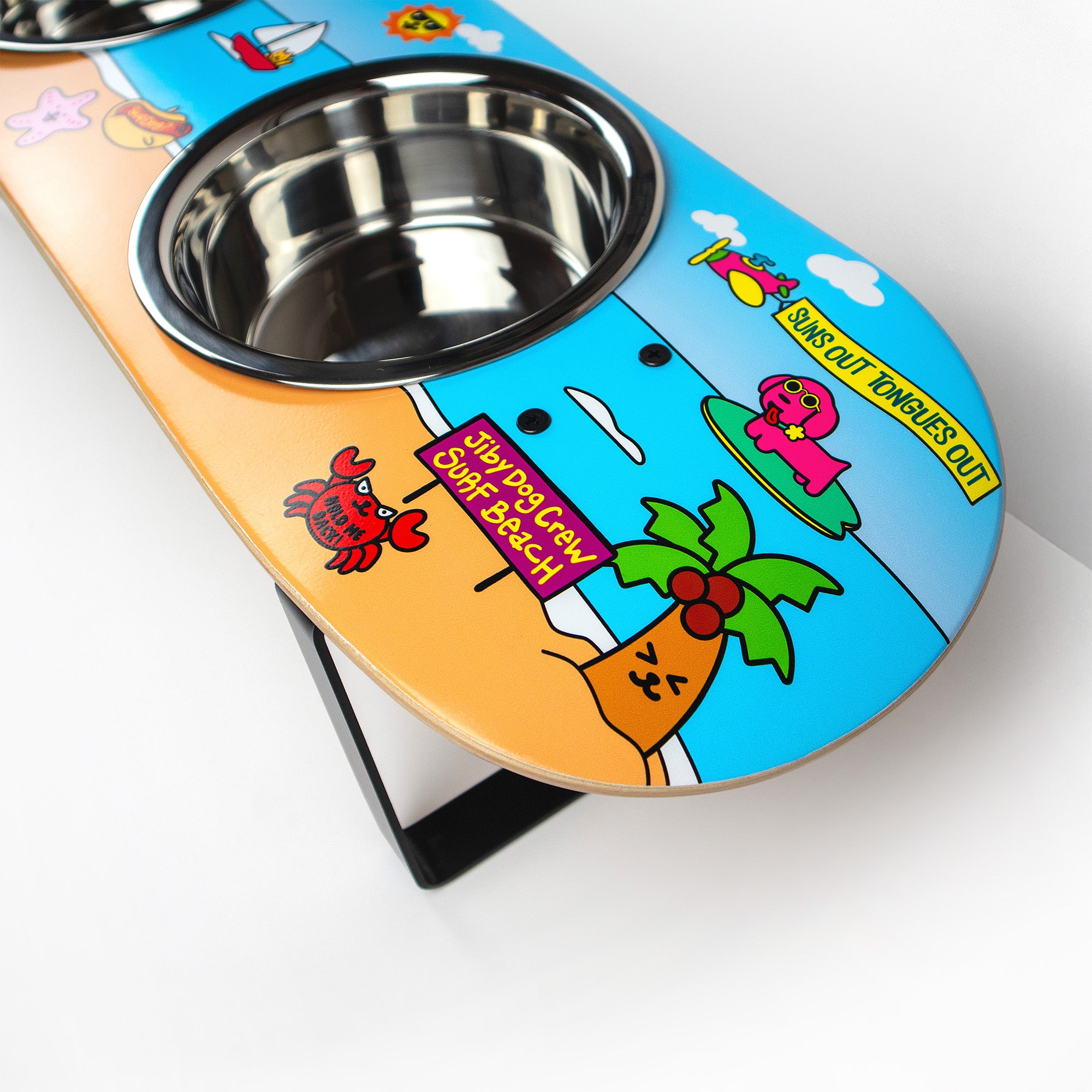 Surf City Skateboard Dog Bowl (Medium) – Jiby Dog Crew