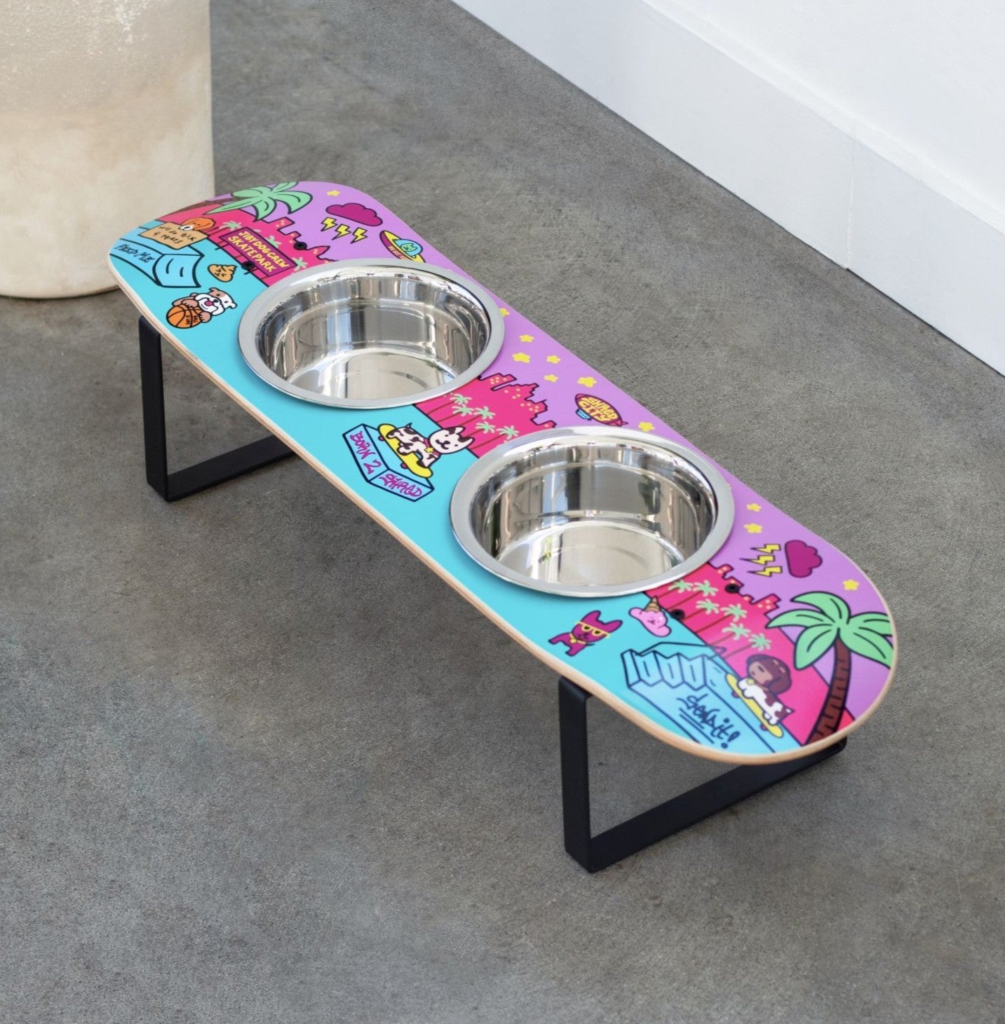 Shred City Skateboard Dog Bowl (Medium)