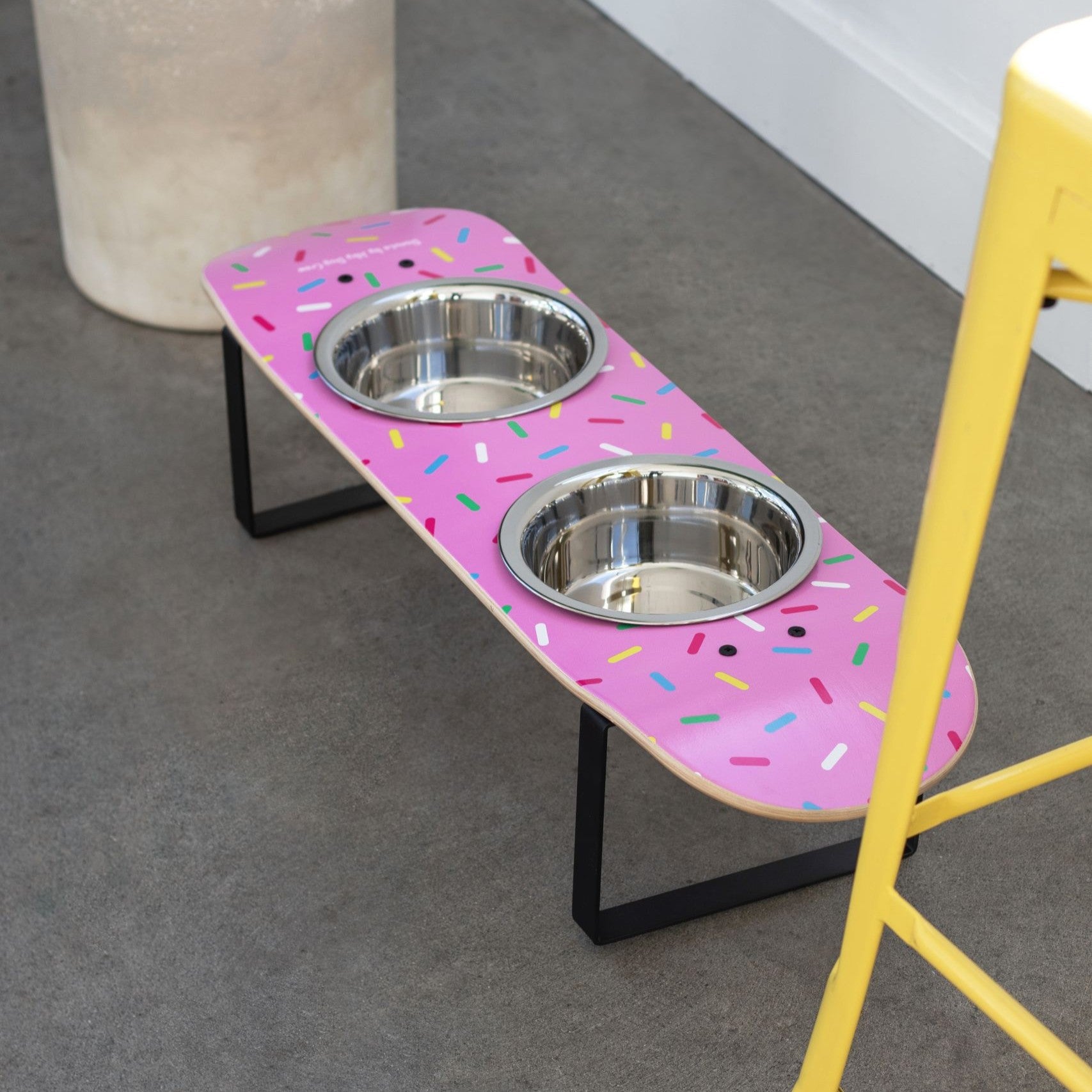 Donut Skateboard Dog Bowl (Medium)