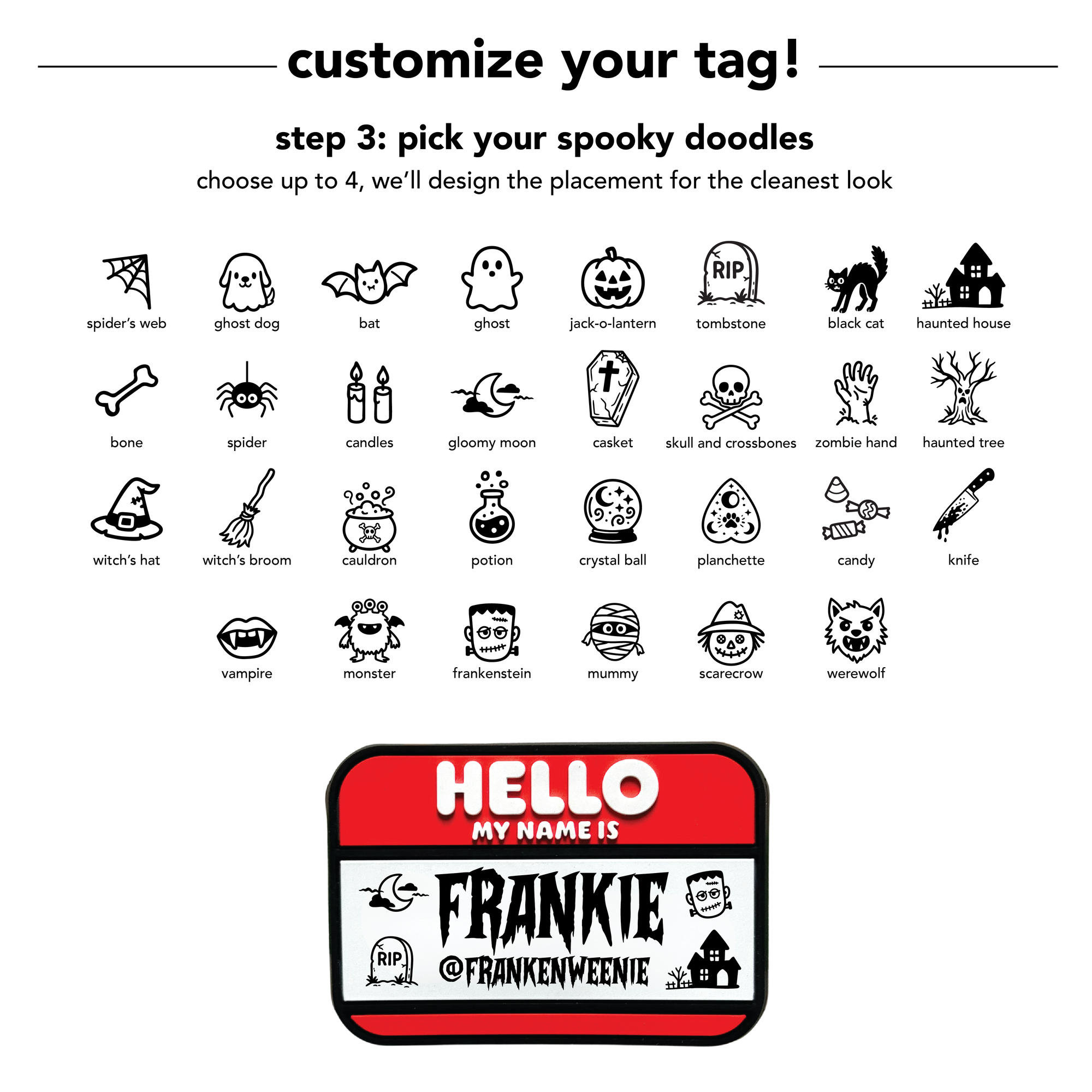 HELLO Jiby Pet ID Tag (Limited Halloween Edition)