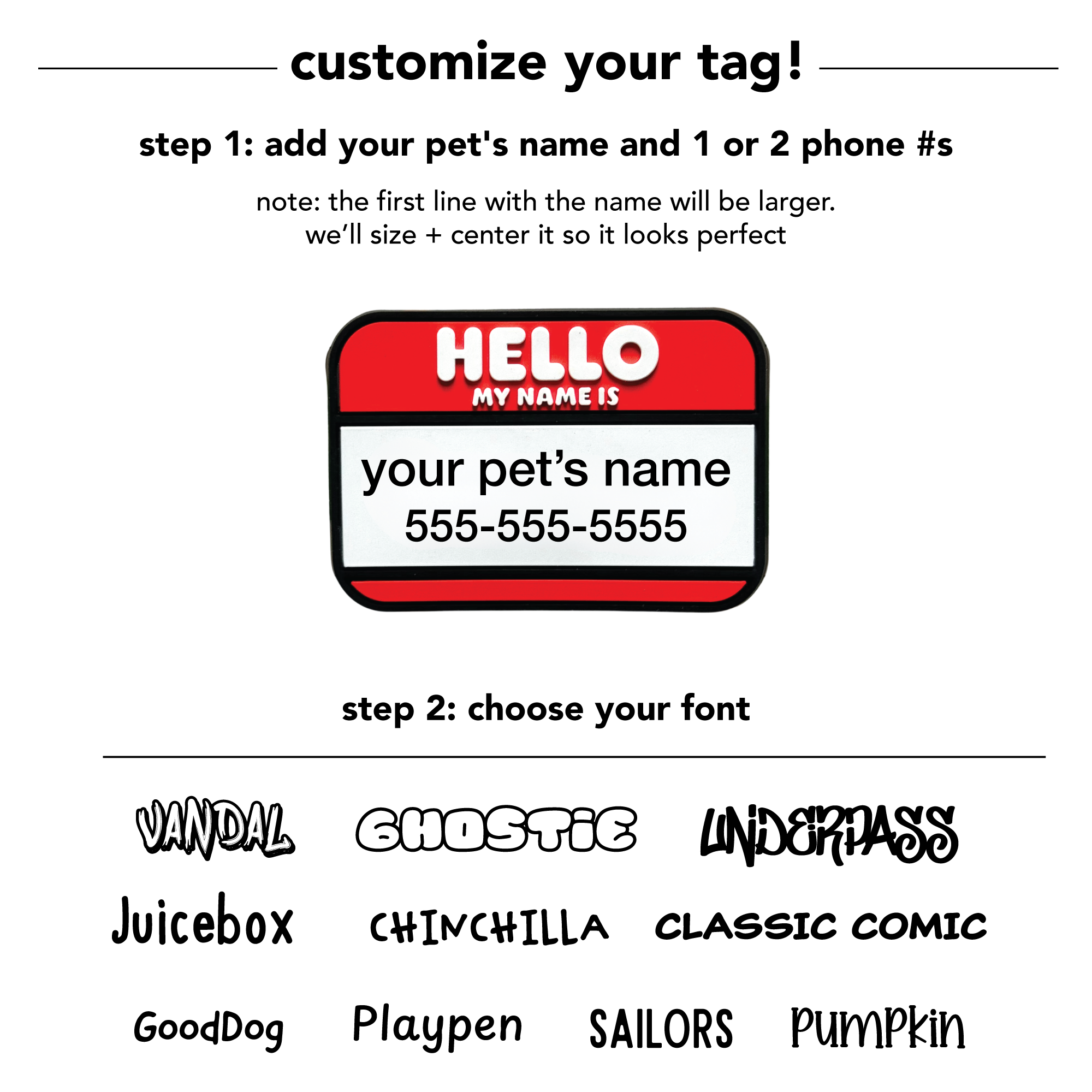 HELLO Jiby Pet ID Tag