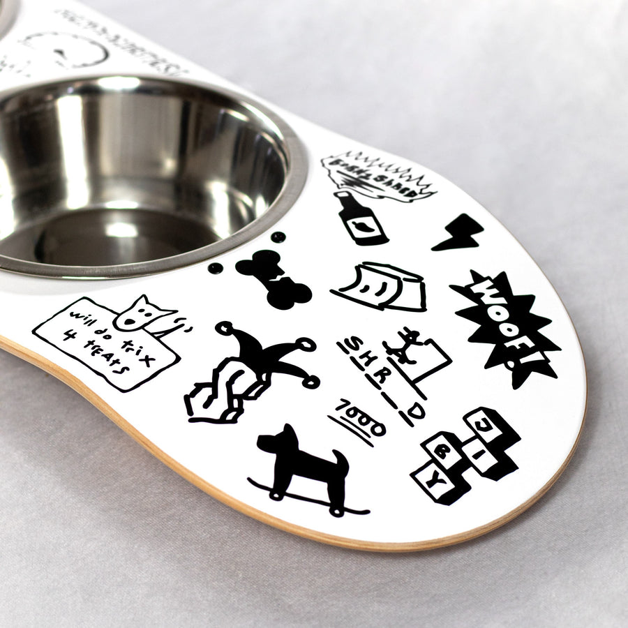 Upcycled Skateboard Dog Bowl – Jiby Dog Crew